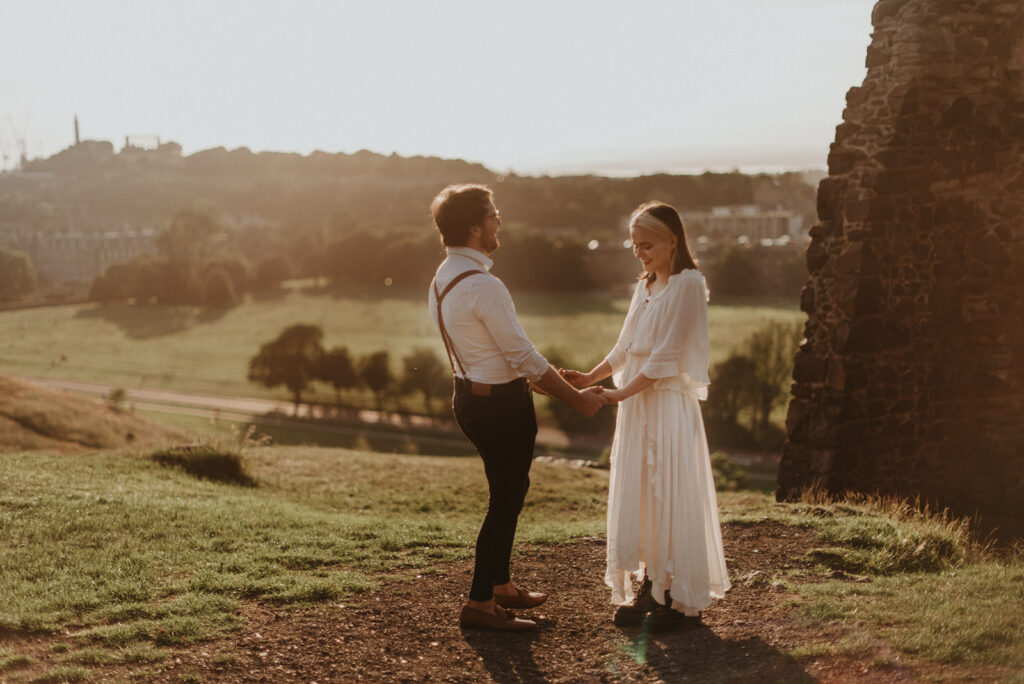 Elope in Edinburgh: Arthurs Seat Elopement at Sunset