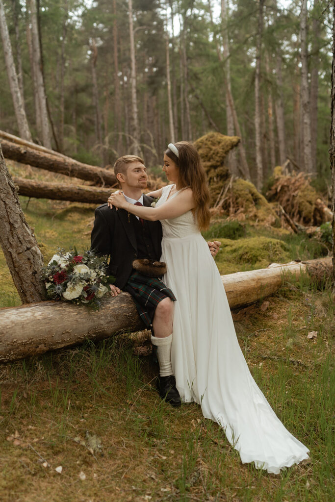 romantic scottish highlands elopement