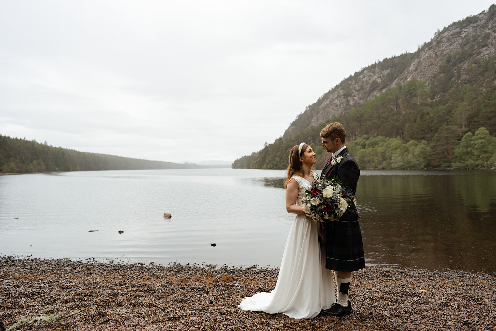 romantic scottish highlands elopement